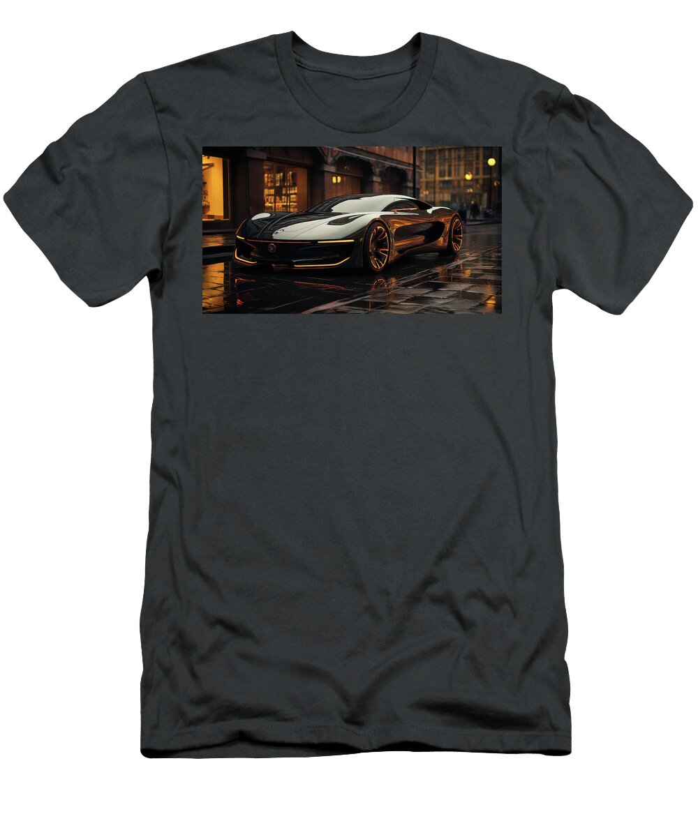 Sleek Modern Sports Car in City Evie Carrier T-Shirt