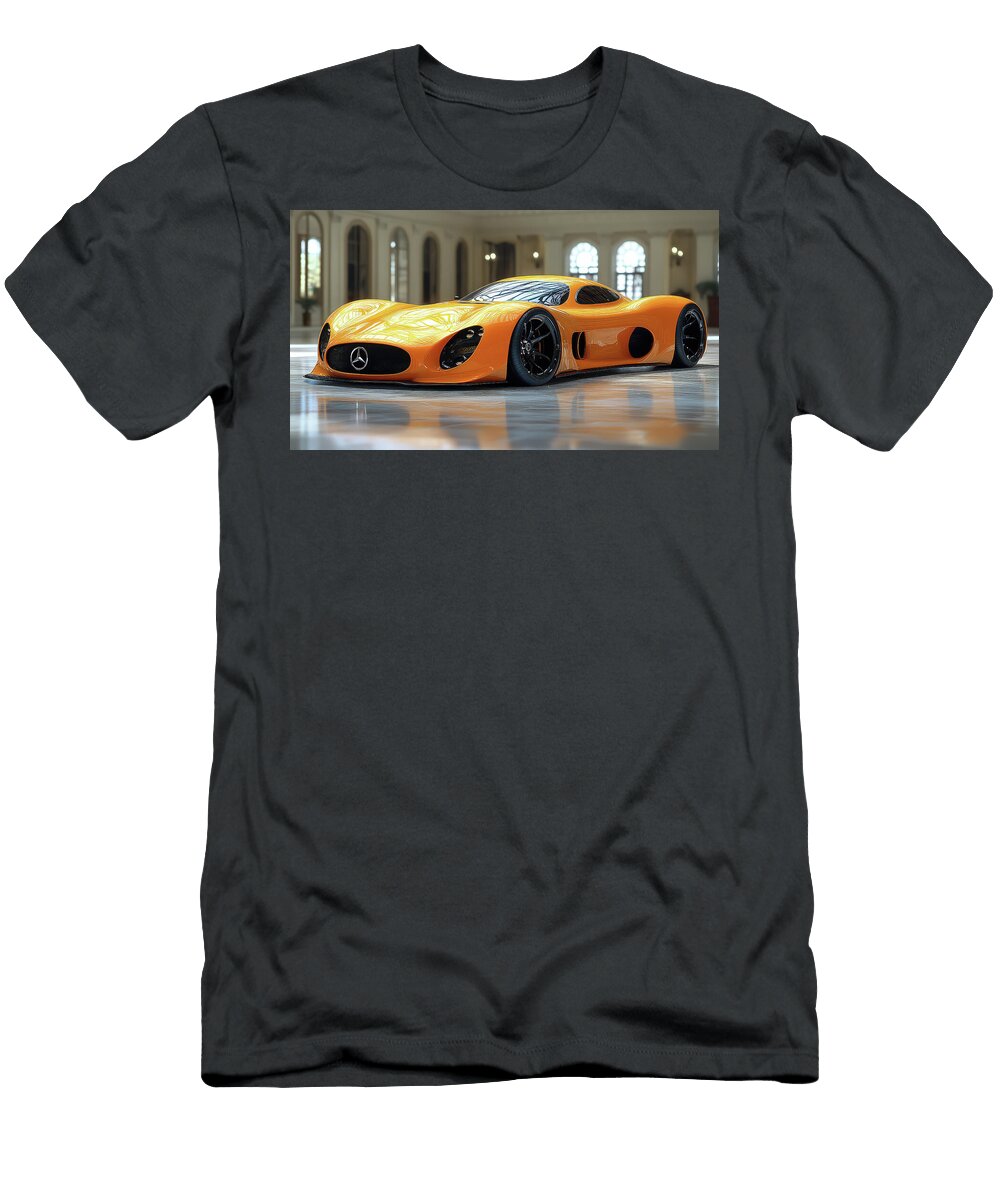 Sleek Orange Mercedes Sports Car Evie Carrier T-Shirt