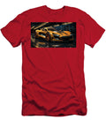 Sleek Orange Sports Car in Showroom Evie Carrier T-Shirt