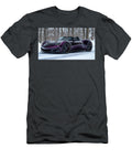 Sleek Purple Sports Car in Snow Evie Carrier T-Shirt