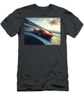 Sleek Red Car Racing At Sunset Evie Carrier T-Shirt