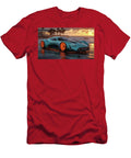 Sleek Sports Car At Sunset Beach Evie Carrier T-Shirt