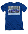 Sleek Sports Car in Snowy Forest Evie Carrier T-Shirt