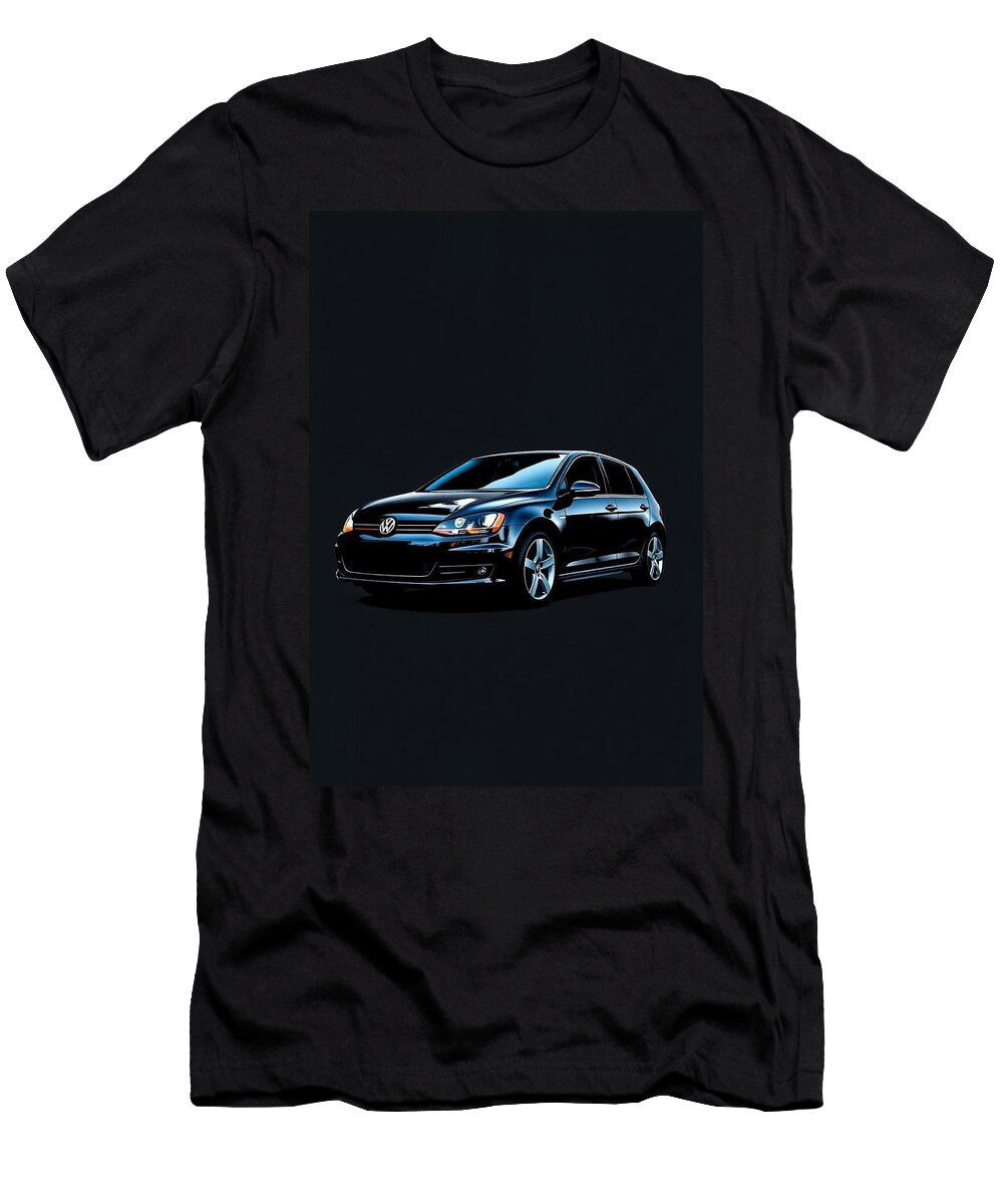 Sleek Volkswagen Hatchback Carstoon Concept T-Shirt