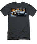 Sleek White Sports Car in Snowy Street Evie Carrier T-Shirt
