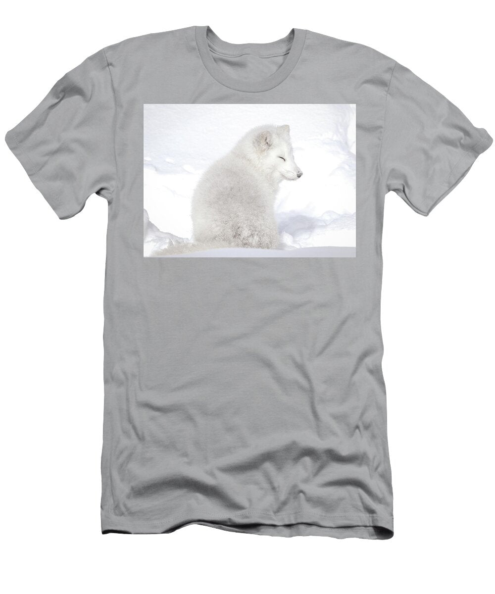 Sleepy Time Arctic White Fox Athena Mckinzie T-Shirt