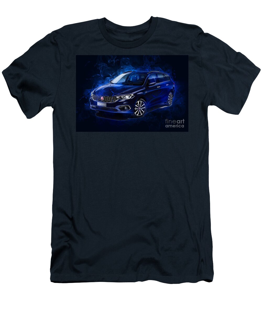 Smk02223 Fiat Tipo Station Wagon Auto 2016 Hatchback Marietta Beatty T-Shirt