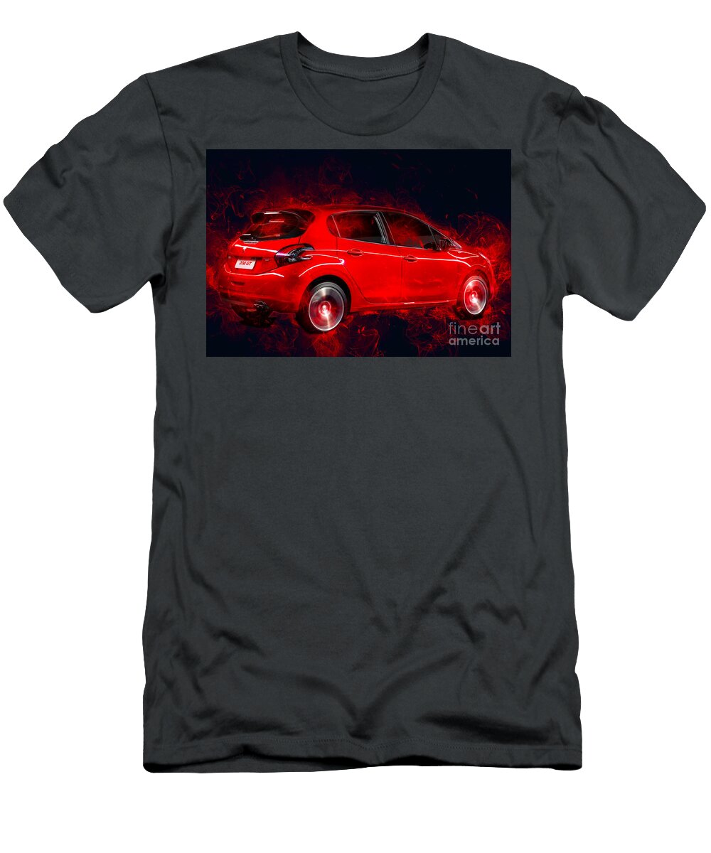 Smk03088 Peugeot 208 Gt Hatchback Marietta Beatty T-Shirt