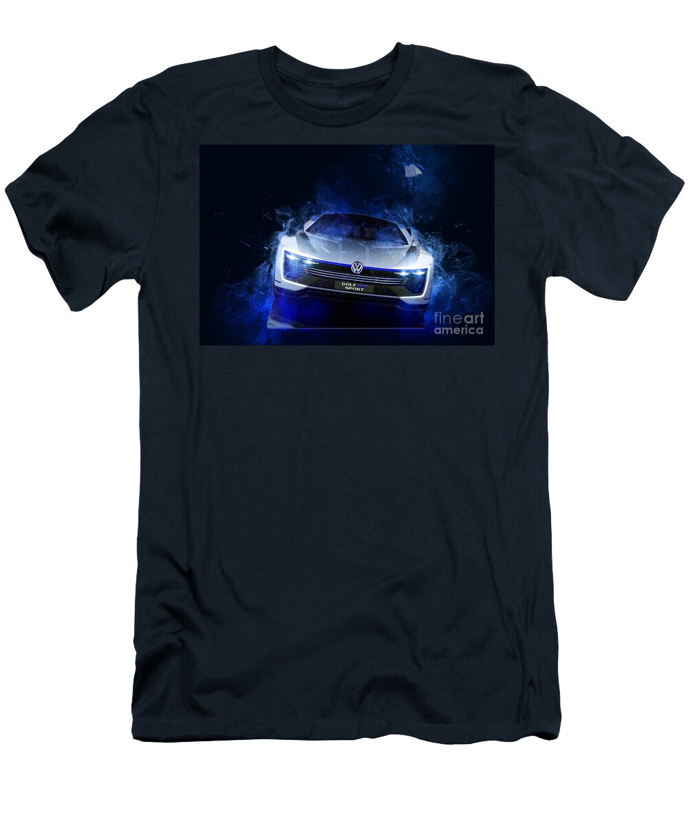 Smk03495 Volkswagen Golf Gte Sport Hybrid Cars 2015 Electric Hatchback Marietta Beatty T-Shirt