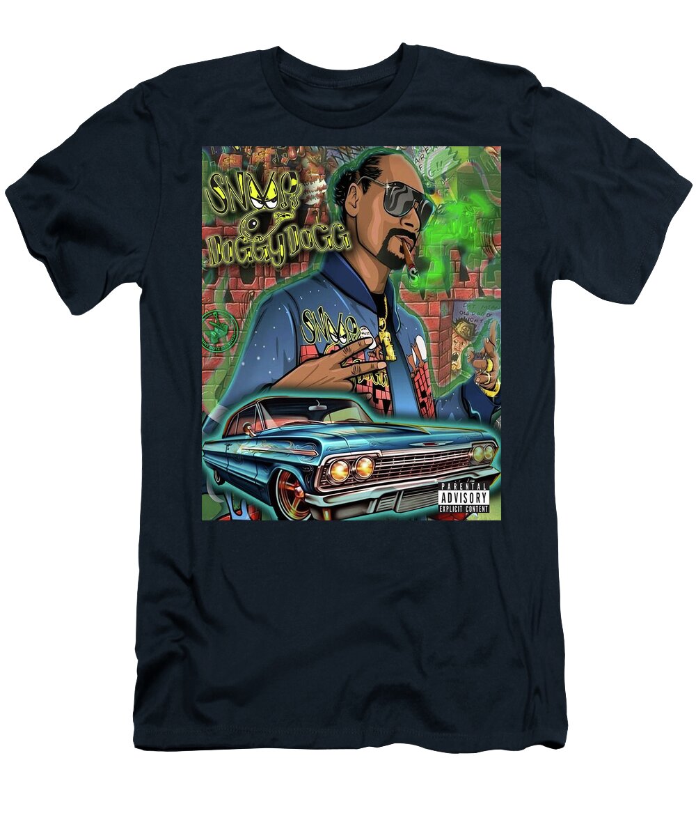 Snoop Dogg Blue Car Abbigail Wehner T-Shirt