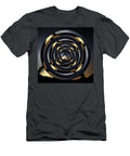 Snow Lake Moonrise Circles Pelo Blanco Photo T-Shirt