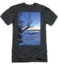 Snow on Clear Lake Bonfire Photography T-Shirt