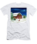 Snowy Red Barn Marilyn Dunlap T-Shirt
