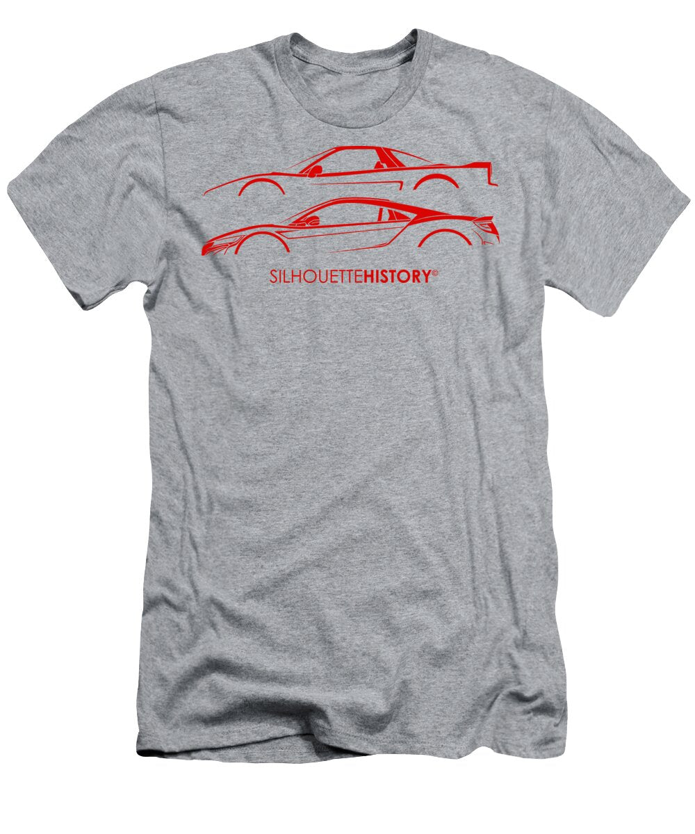Soichiro Sports Cars Red Silhouettehistory Gabor Vida T-Shirt