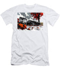 Spooky Halloween Scene with Chevrolet Cruze Sedan and Pumpkins Clark Leffler T-Shirt