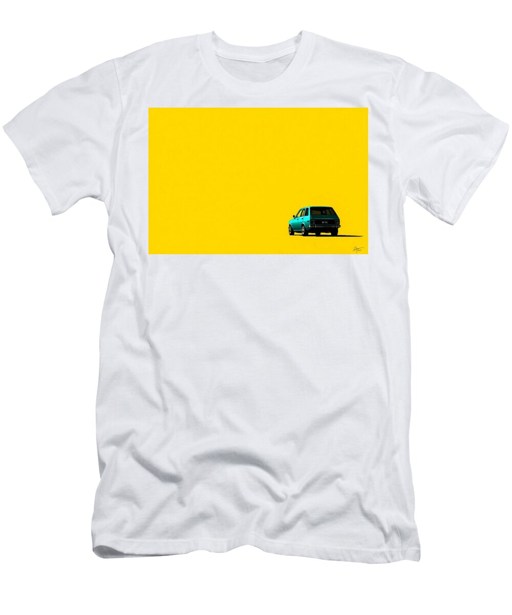 Sporty 1974 Amc Hornet X Hatchback 304 Outline Vintage Compact Nathanael Ruiz T-Shirt