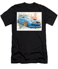 Sporty Blue Car in Watercolor Subaru Impreza Wrx Sti 2007 Hatchback Watercolor Art Sporty Car Vibran Hollie Love T-Shirt