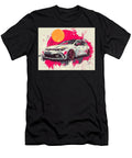 Sporty Car on Vibrant Background Volkswagen Golf Gti 2023 Hatchback Colorful Car Abstract Design Abs Hollie Love T-Shirt