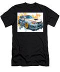 Sporty Car with Gold Rims Subaru Impreza Wrx Sti 2007 Hatchback Car Artwork Watercolor Painting Wate Hollie Love T-Shirt