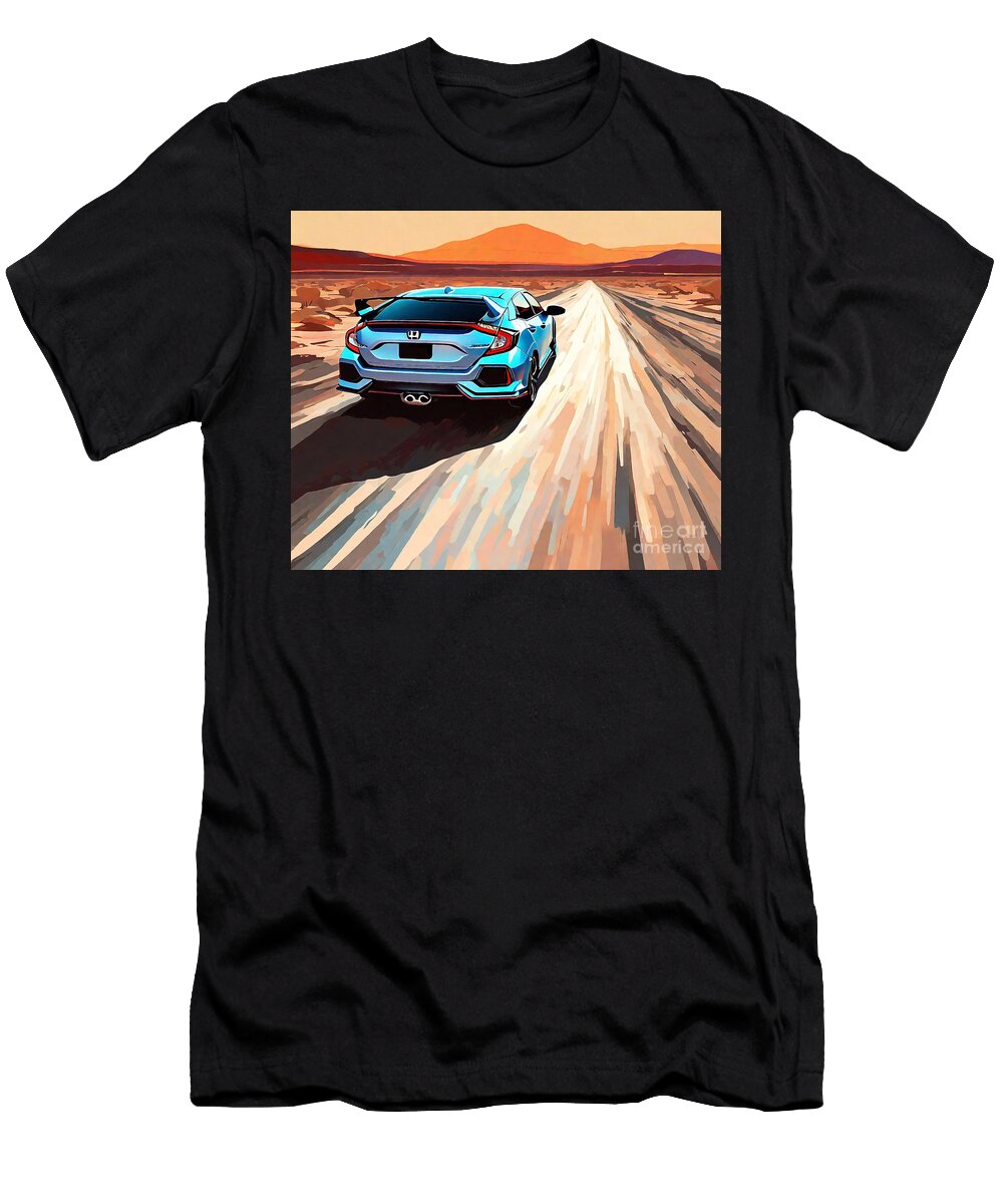 Sporty Civic Hatchback Adventure Honda Civic Hatchback Destiney Sullivan T-Shirt