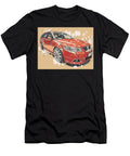 Sporty Red Sedan Artwork Saab 9 3 Sportcombi 2006 Wagon Artistic Car Design Red Car Drawing Red Car Hollie Love T-Shirt