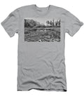 St Mary Wetlands Sunrise Black and White Adam Jewell T-Shirt