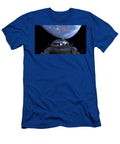 Starman in Tesla Roadster with Planet Earth Traveling in the Space and the East Coast of Australia I Celestial Images T-Shirt