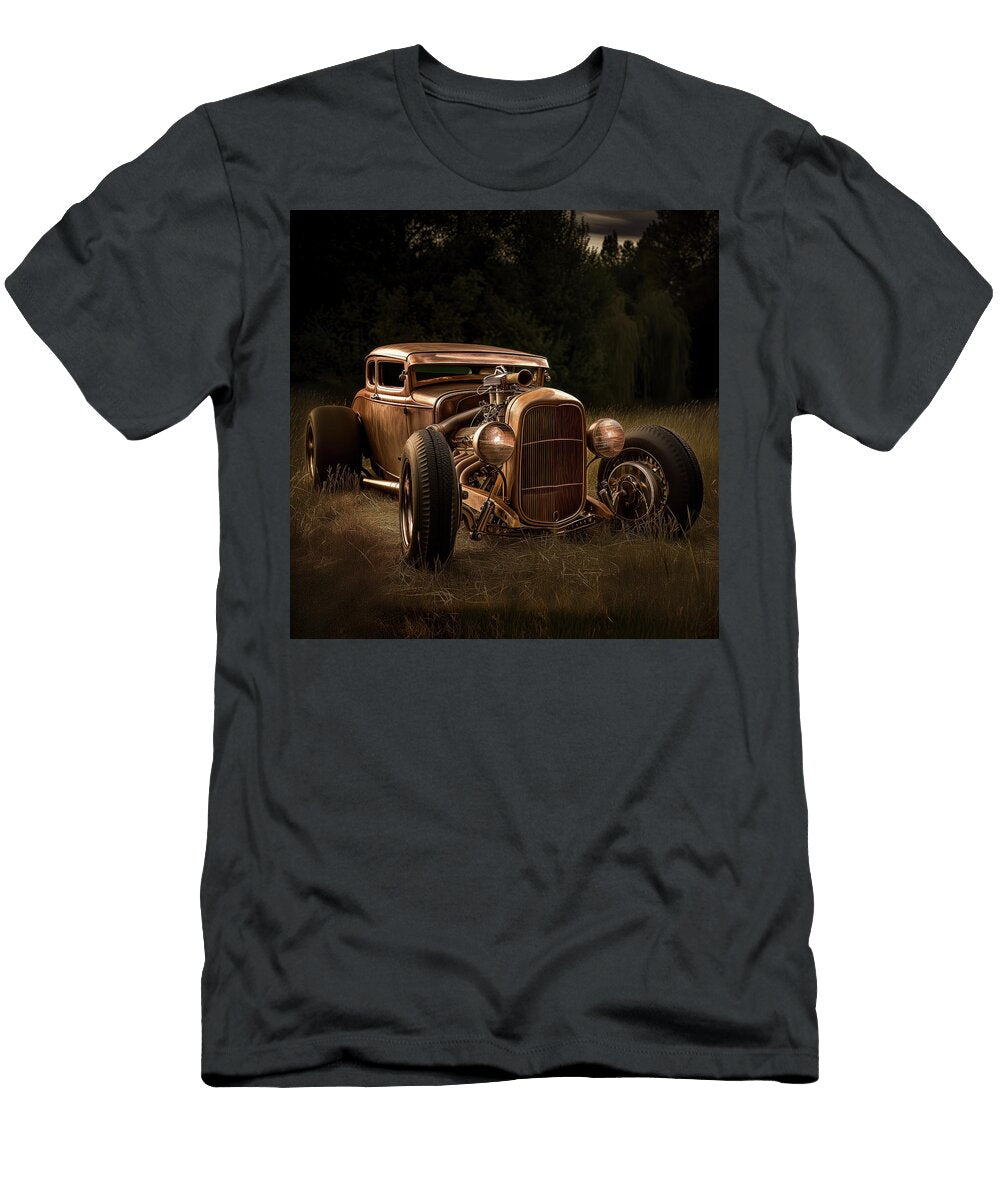 Steampunk Ratrod Roadster Hot 194 Yo Pedro T-Shirt