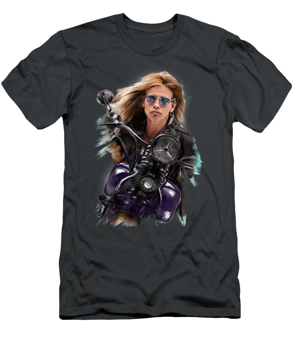 Steven Tyler on a Bike Melanie D T-Shirt