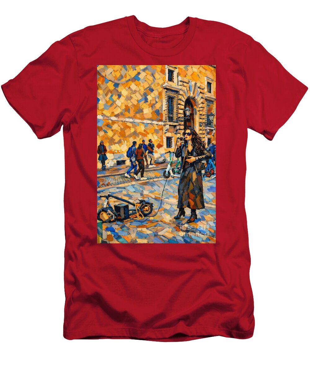 Street Song in Golden Light Maisonseraphine Art T-Shirt