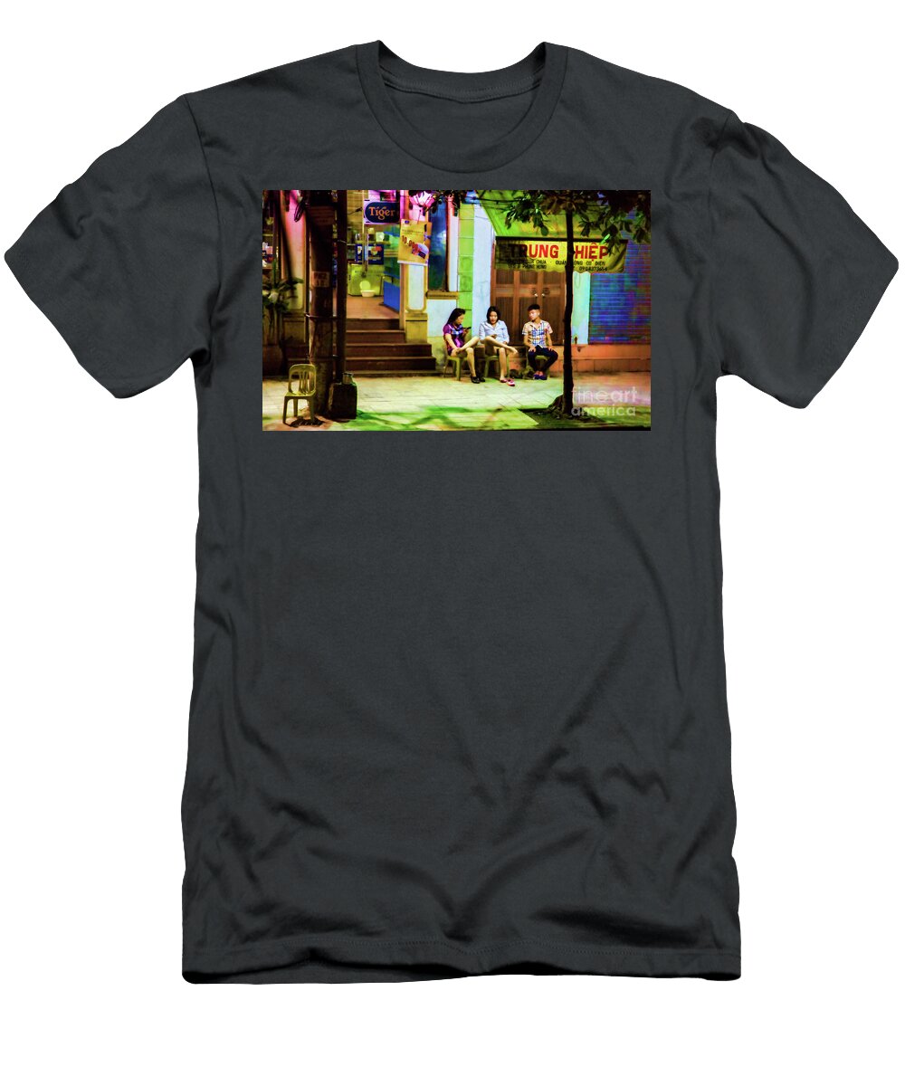 Streets of Hanoi Friday Night Chuck Kuhn T-Shirt