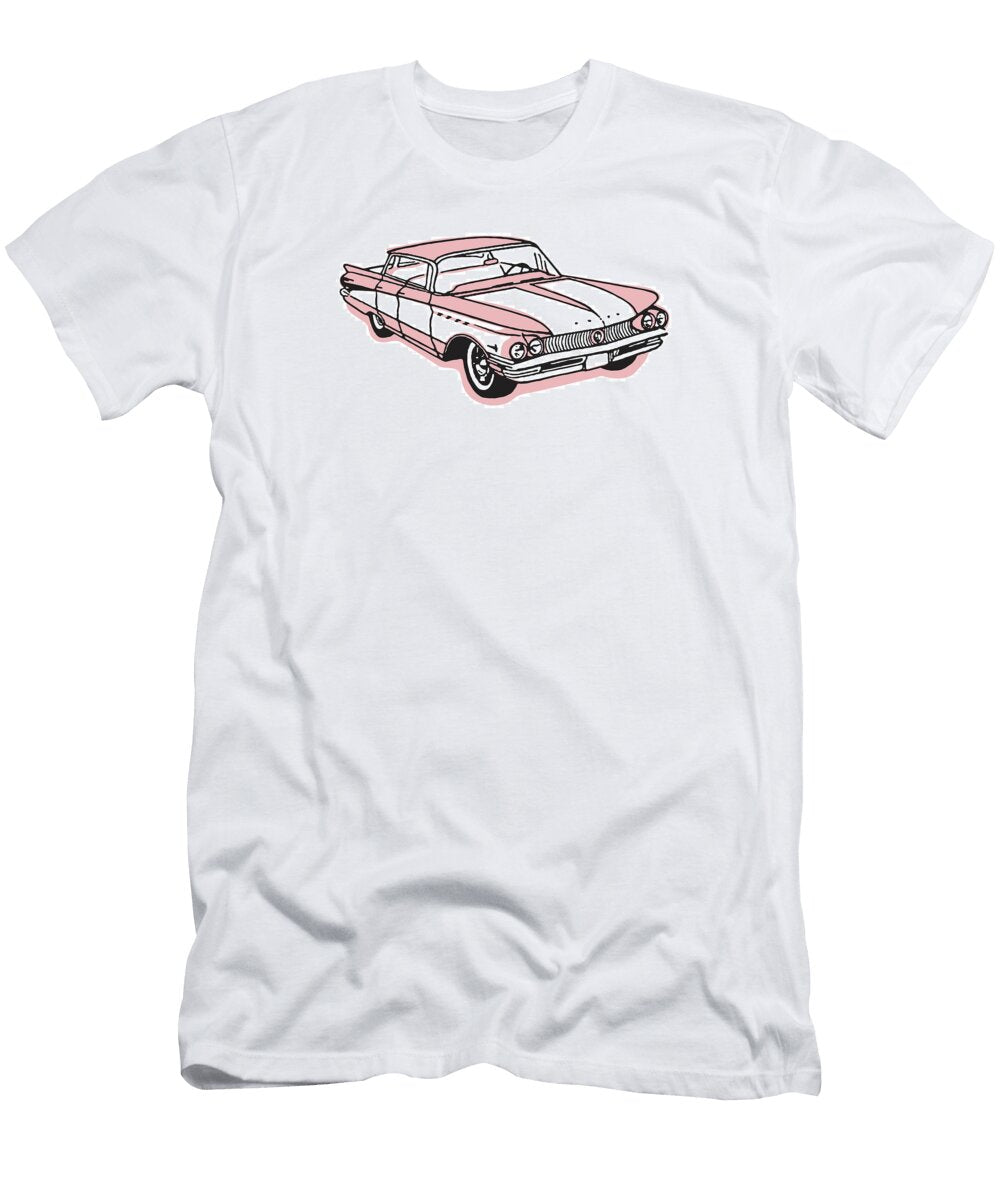 Striped Pink Cadillac Csa Images T-Shirt