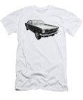 Stunning 1966 Mustang in Black and White Gill Billington T-Shirt