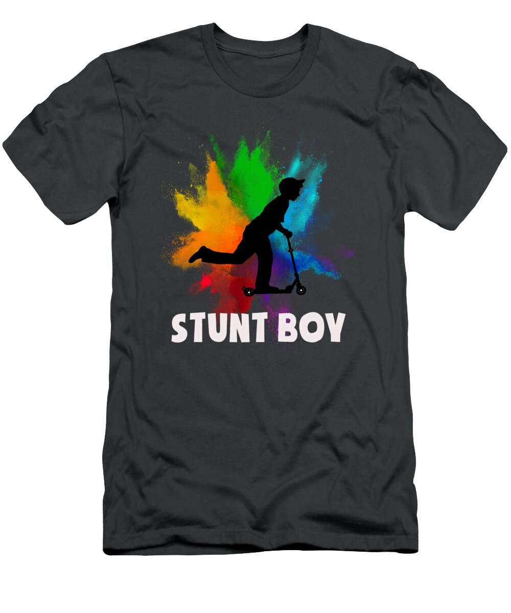 Stunt Scooter Skater Scooter Tricks Kids Man Gift Markel Alma T-Shirt