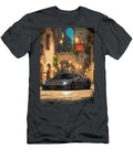 Stylish Dark Car in a Medieval City At Night Cortez Schinner T-Shirt