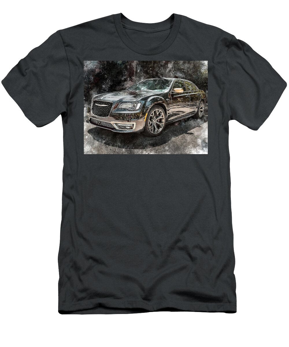 Stylish Design Chrysler 300 2015 Sedan Luxury Car Elegant Black Sedan Art Hollie Love T-Shirt