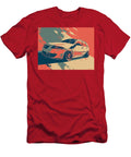 Stylized Car on Abstract Background Car Illustration Saab 9 2x 2004 Hatchback Pop Art Design Colorfu Hollie Love T-Shirt