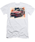 Stylized Red Volvo Sedan Artistic Vehicle Volvo S60 2023 Sedan Red Car Drawing Red Car Artistic Draw Hollie Love T-Shirt