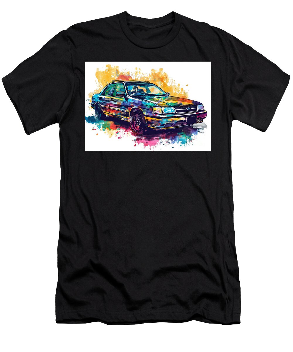 Subaru Legacy Auto Vibrant Colors Clark Leffler T-Shirt