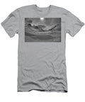 Sunburst Over the Columbia Icefield Black and White Adam Jewell T-Shirt