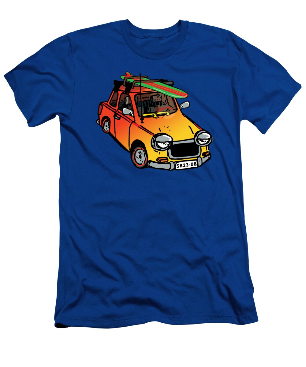 Sunburst Surfs Up Roadster Sarah Bachtold T-Shirt