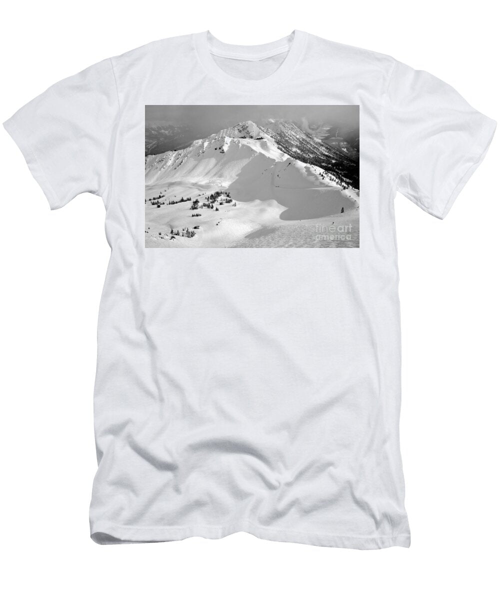 Sunny Skies Over Bowl Over Black and White Adam Jewell T-Shirt