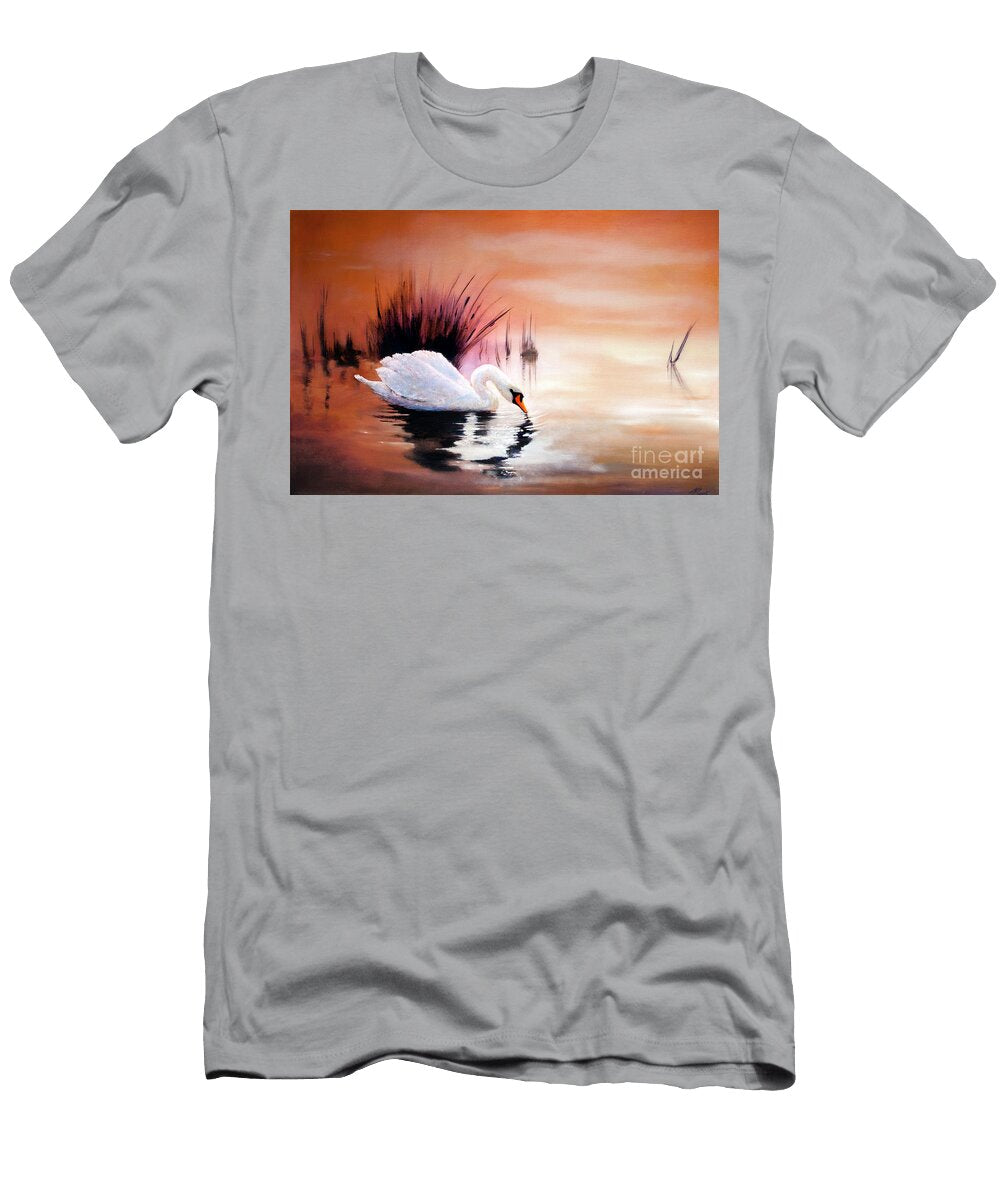 Sunrise on Swan Lake Michael Rock T-Shirt