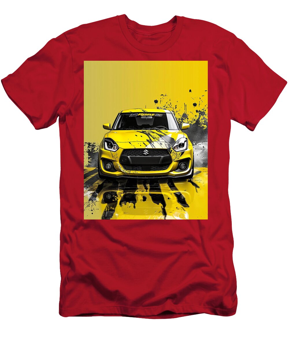 Suzuki Blaze Suzuki Swift Sport Hatchback Yellow Racing Car Design Cortez Schinner T-Shirt