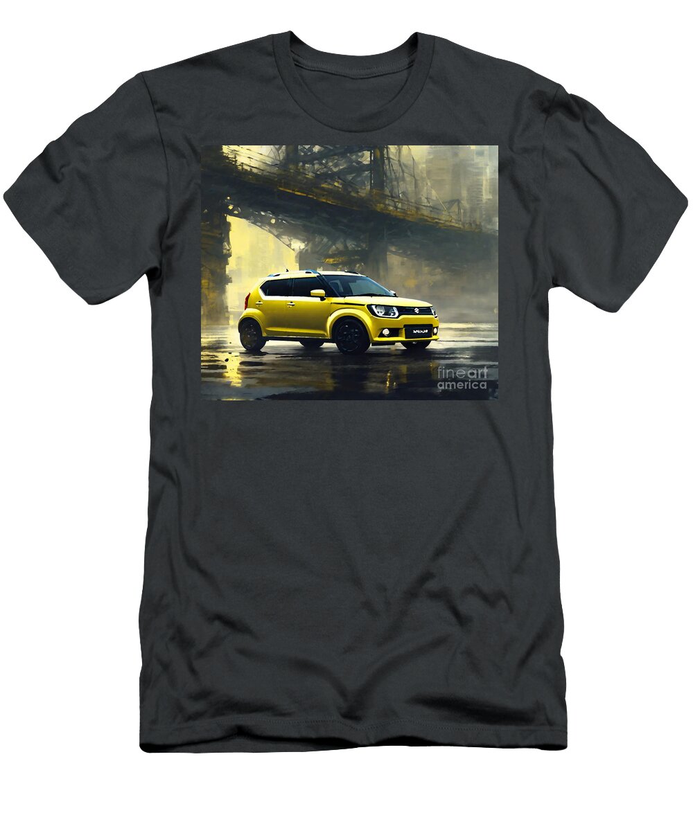Suzuki Ignis 2020 Front View Exterior Yellow Hatchback Cortez Schinner T-Shirt