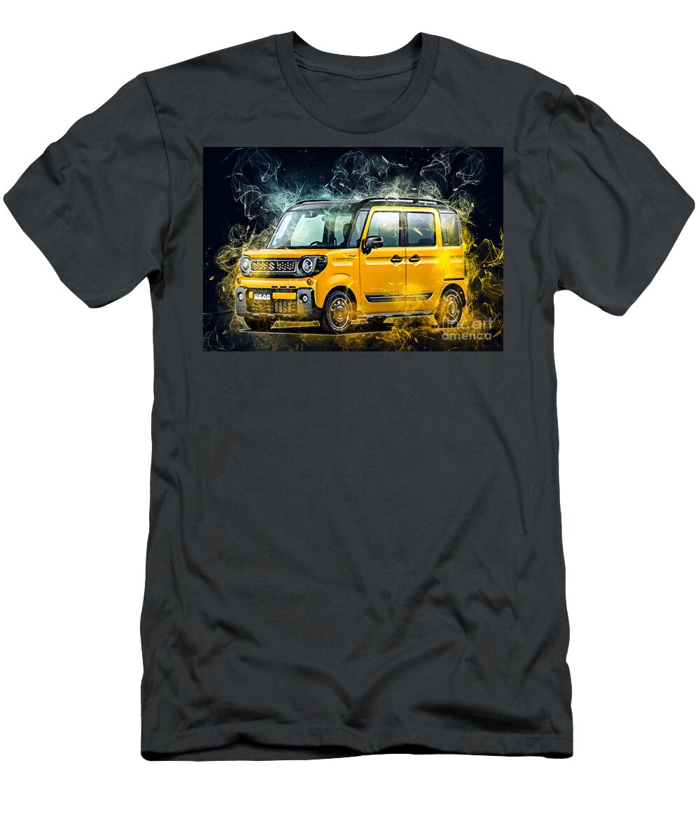 Suzuki Minivan Yellow 2018 19 Spacia Gear Cars Marietta Beatty T-Shirt