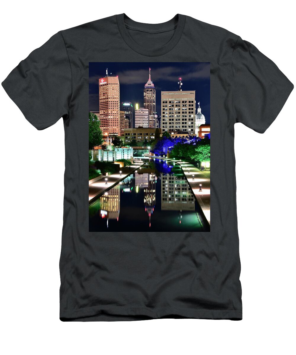 Tall Towers Light Up Bright Frozen in Time Fine Art Photography T-Shirt