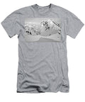 Terminator Peak Curves Black and White Adam Jewell T-Shirt