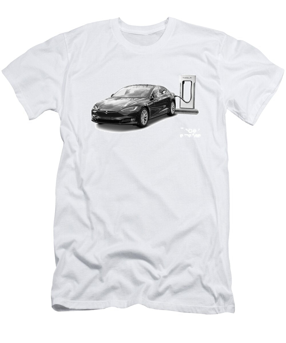 Tesla Charging Olivier Le Queinec T-Shirt