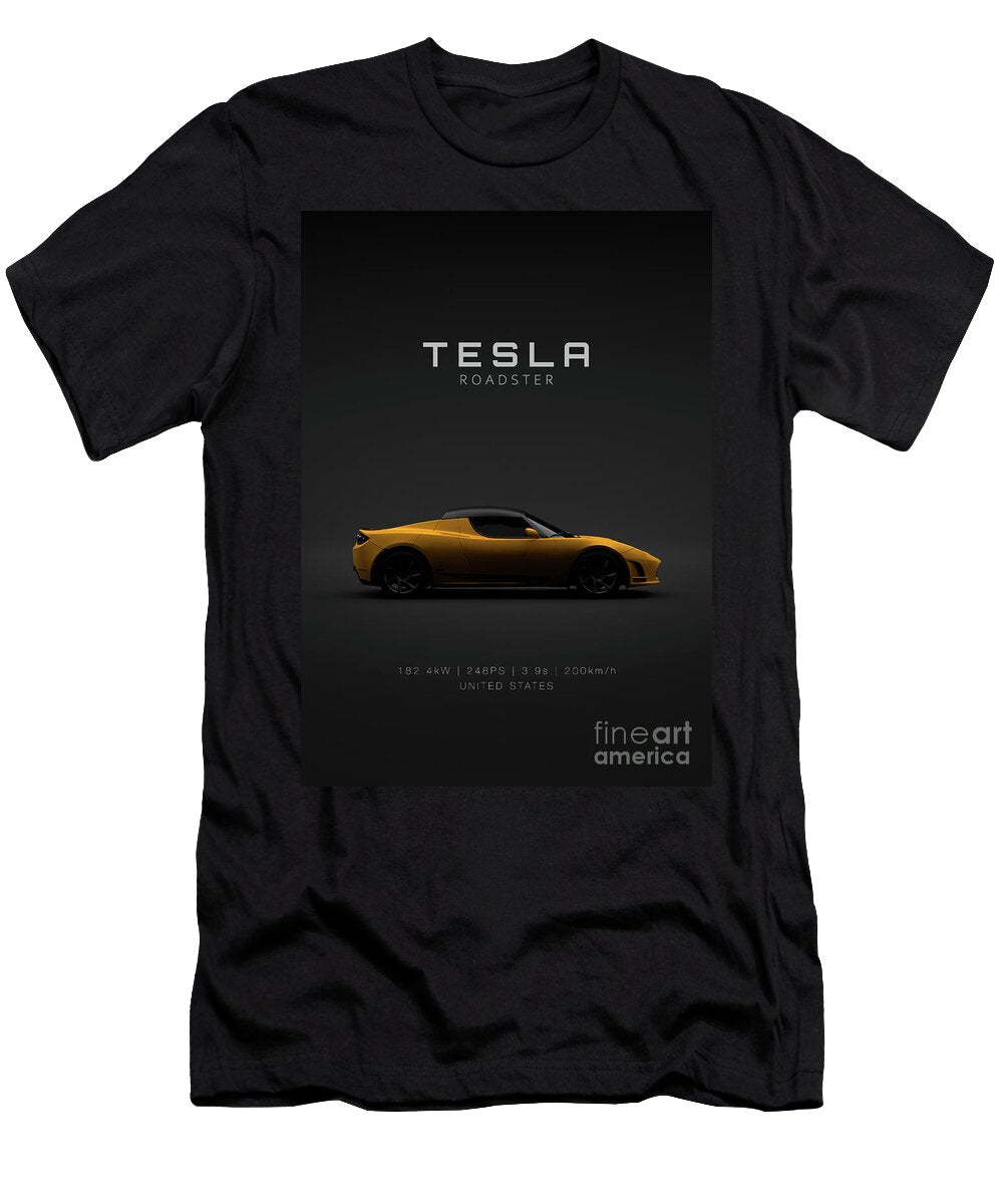 Tesla Roadster Sport 2011 Orange Specs Mihai Maxim T-Shirt
